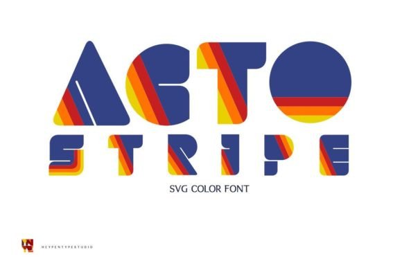 Acto Stripe: A Bold, Colorful Display Font for Retro-Inspired Branding