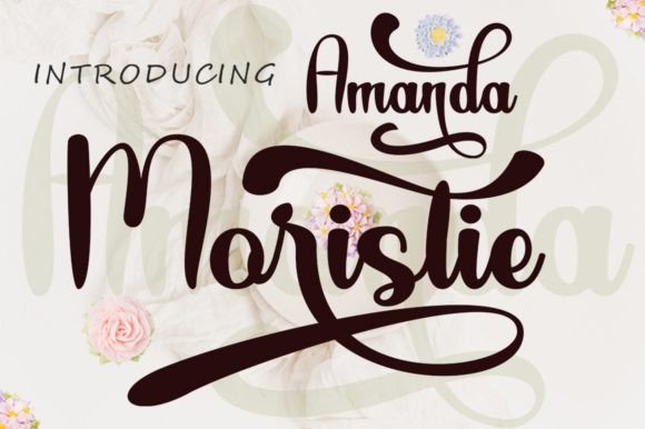 Amanda Moristie: A Sophisticated Script Font for Confident Brand Messaging