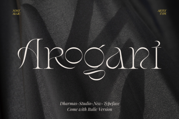 Arogant: A Serif Font with Quiet Confidence