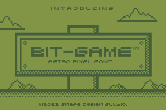 Bit Game: A Playful Pixel Typeface for Handmade Creators