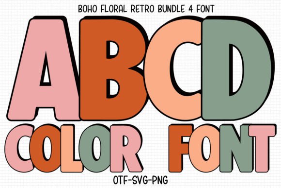Boho Floral Retro: A Bold Serif Font That Elevates Small Business Branding