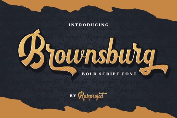 Brownsburg: A Bold Script Font with Retro Soul