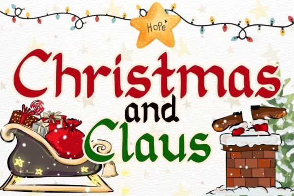 Christmas and Claus Font: A Playful Display Typeface for Festive Branding
