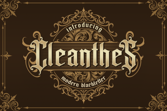 Cleanthes: A Refined Blackletter Font for Bold Brand Statements