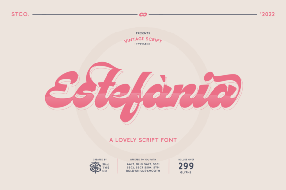 Estefania: A Bold Retro Handwritten Font That Feels Like a Design Memory