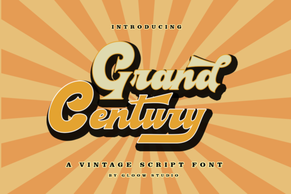 Grand Century: A Stylish Retro Script Font for Editorial Design