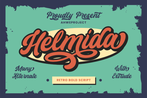 Helmida: A Retro Script Font That Makes Your Campaign Stand Out