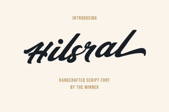 Hilsral: A Bold Handwritten Font for Digital Branding