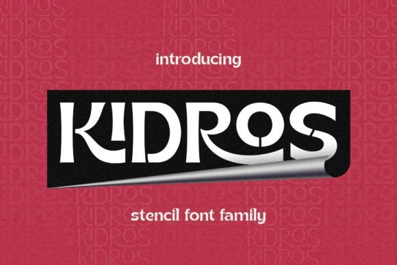 Kidros: A Retro Stencil Sans Serif Font for Scroll-Stopping Campaigns