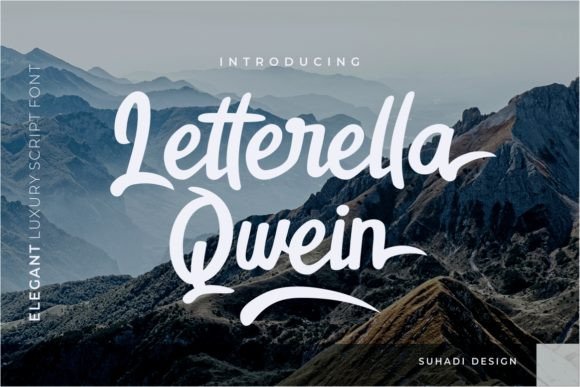 Letterella Qwein: A Retro Script Font That Elevates Brand Voice