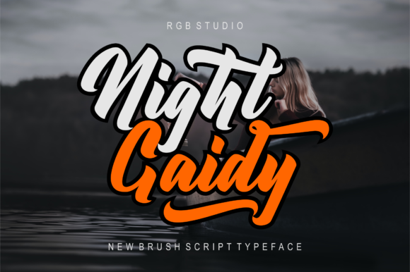Night Gaidy: A Bold Retro Script Font for Campaign Headlines