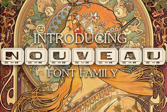 Nouveau: A Retro Decorative Font That Elevates Your Brand