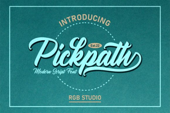 Pickpath: A Bold Handwritten Font That Makes Your Brand Feel Real