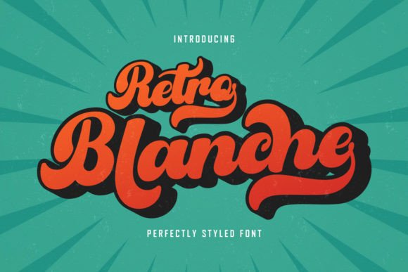 Retro Blanche: A Hand-Drawn Script Typeface for Digital Charm