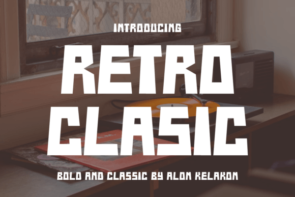 Retro Clasic: A Bold Serif Font for Editorial Impact