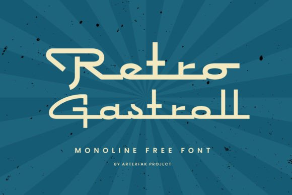 Retro Gastroll: A Playful, Confident Display Font for Digital Brands