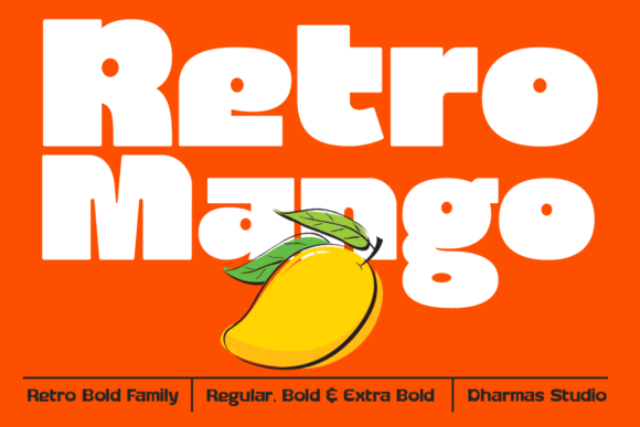 Retro Mango: A Playful Sans Serif Font for Campaign Clarity