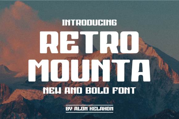 Retro Mounta: A Playful Sans Serif for Joyful Brand Identities