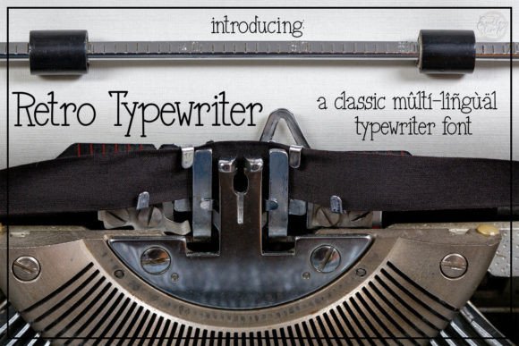 Retro Type-writer: A Nostalgic Display Font for Campaign Headlines