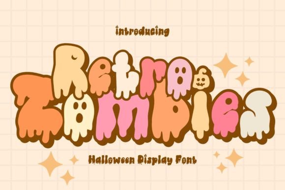 Retro Zombies: A Playful Halloween Display Font for Digital Design