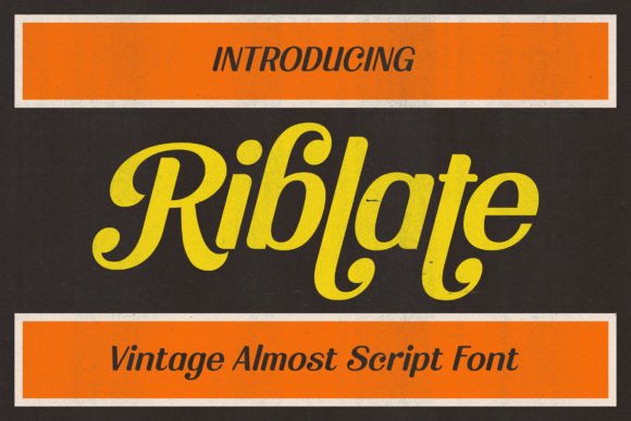 Riblate: A Retro-Pop Display Font That Grabs Attention