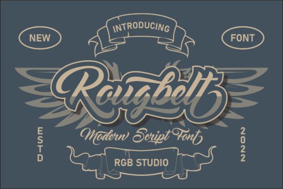 Rougbelt: A Bold Handwritten Font for Confident Branding