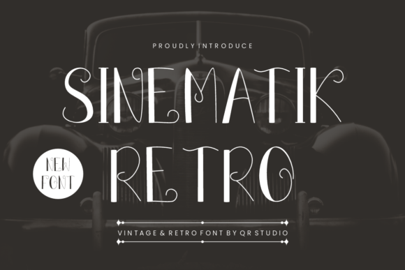 Sinematik Retro: A Decorative Font That Feels Like a Design Memory