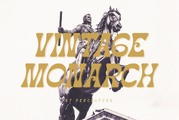 Vintage Monarch Serif Font for Handmade Brands