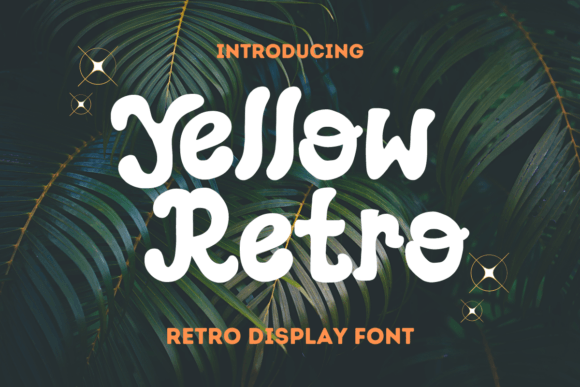 Yellow Retro Font: A Nostalgic Touch for Real Small Business Branding